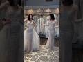 Sparkly BERTA Wedding Dresses with Overskirts