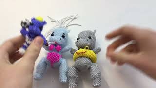 Что я сплели за июнь💕#амигурумиизбисера #бисер#бисероплетение