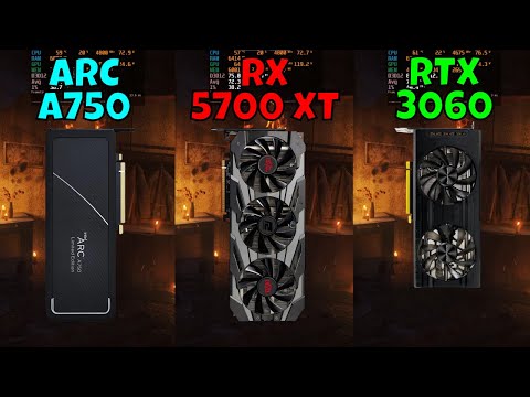 ARC A750 vs RX 5700 XT vs RTX 3060 (Benchmark in 10 Games at 1440p) 2023