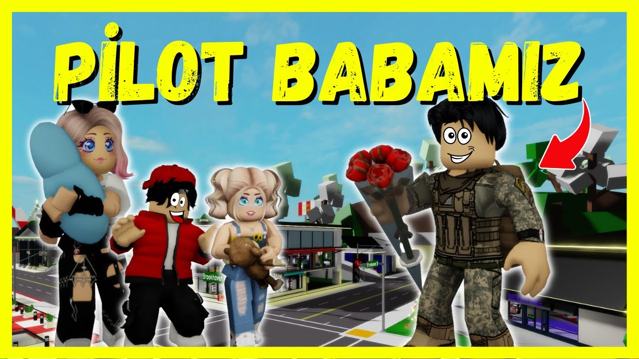 💫EVLATLIK ÇOCUKLAR👦PİLOT BABAMIZ GELDİ🏫ROBLOX Brookhaven🏡RP