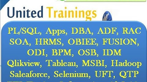 PL-SQL online training  DEMO   United Trainings