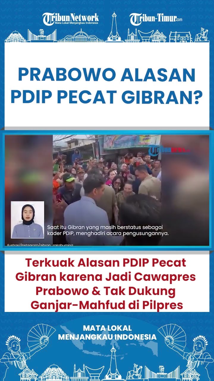 SHORT Nama Prabowo Terseret Jadi Alasan PDIP Pecat Gibran dari Kader Partai!