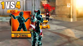 USEI O NOVO TOP CRIMINAL SOLO VS SQUAD E SURPREENDI A TODOS!! FREE FIRE MOBILE