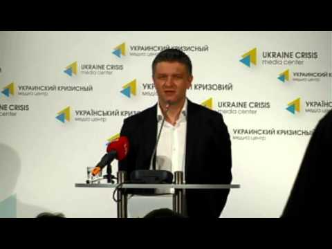 Dmytro Shimkiv. Ukraine crisis media center, 11th of July 2014