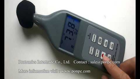 SL5868P การใช้งาน เครื่องวัดเสียง Sound Level Meter