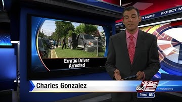 Man arrested after vehicle chase ends with crash into family