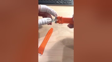 How to install a deployment clasp with a rubber strap
