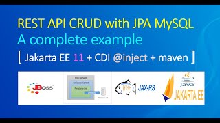 REST API CRUD application with JPA CDI | #jboss #jpa #jakarta #javaee #mysql #restapi #javatutorial