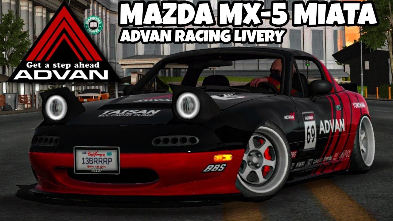 Easy Mazda MX-5 Miata Advan Racing Livery | Car Parking Multiplayer ...