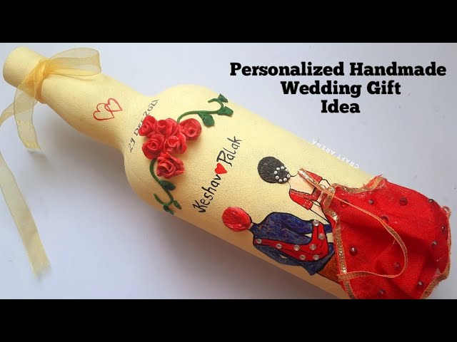 Valentine's Day DIY, Cute Couple Painting On glass Bottle, Anniversary  Gift