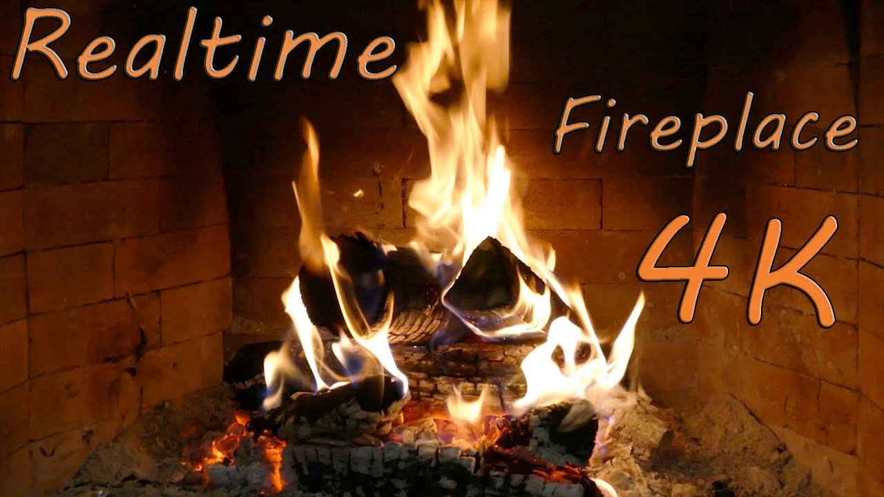 Звуки горящего камина - Звуки потрескивающего огня в реальном времени для отдыха