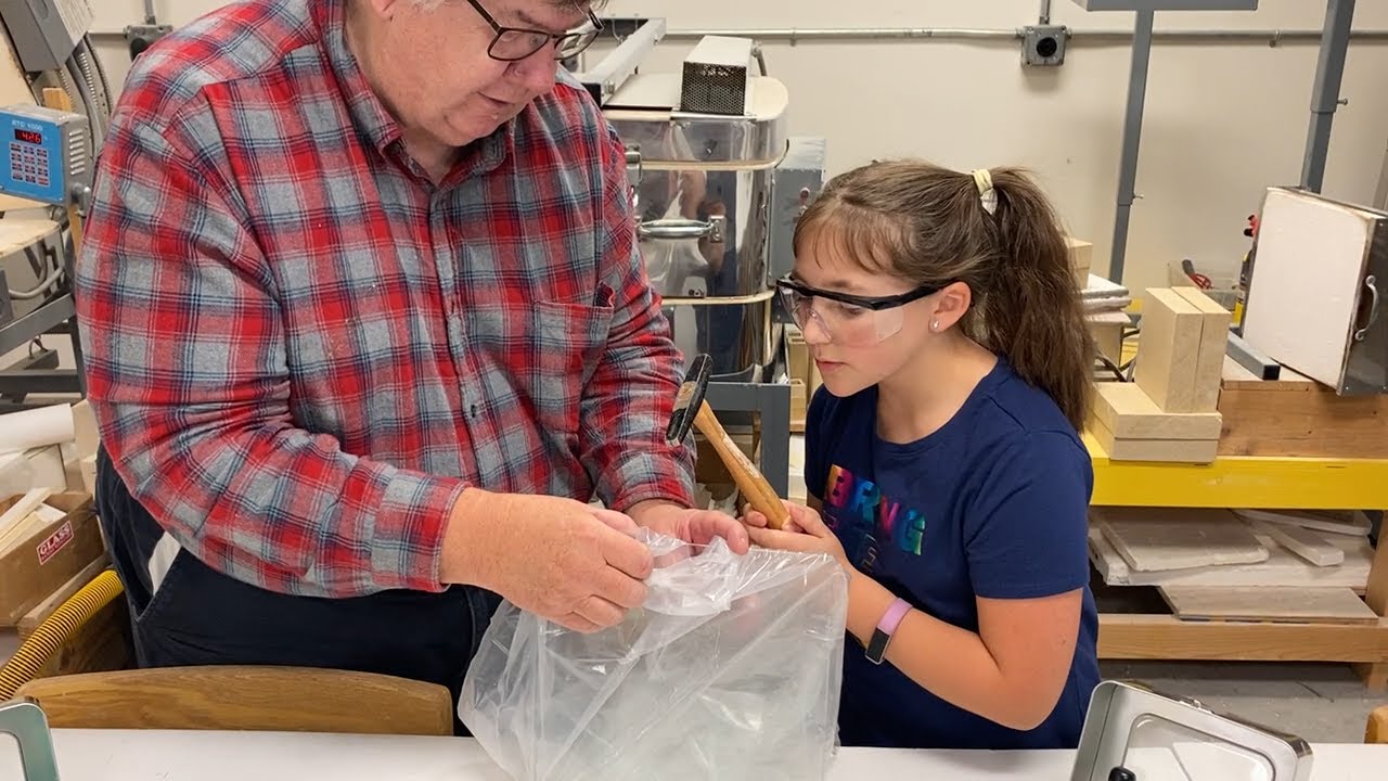 Making a Fused Glass Wreath with Recycled Glass and Alcohol Inks