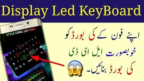 best keyboard for android ( Lighting Keyboard) - LED Colorful Keyboard - Change Color Of Keypad