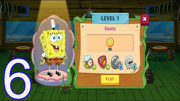 SpongeBob Krusty Cook Off- Krusty krab Gameplay Walkthrough part 6 levels 1-6( iOS,Android)