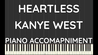 Kanye West | Heartless | Piano Accompaniment