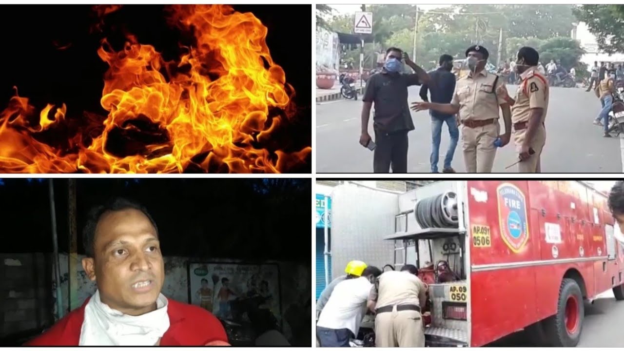 SHORT CIRCUIT CAUSED FIRE AT GLADIATOR FITNESS STUDIO FALAKNUMA POLICE STATION LIMIT