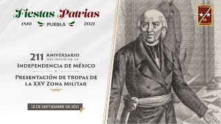 Ceremonia Conmemorativa al 211 Aniversario de la Independencia de México.