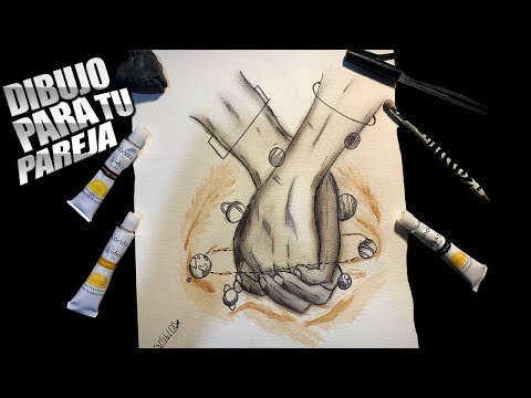 CÓMO DIBUJAR MANOS de PAREJA ENTRELAZADAS |PASO a PASO | DIBUJOS para REGALAR A TU NOVIA
