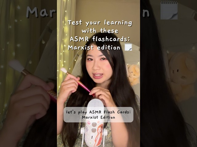 Asmr flashcards #educationalasmr
