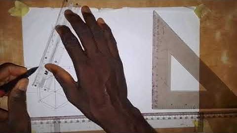 Projection of Solids - Hexagonal Pyramid with Axis at 30 degree to xy line.