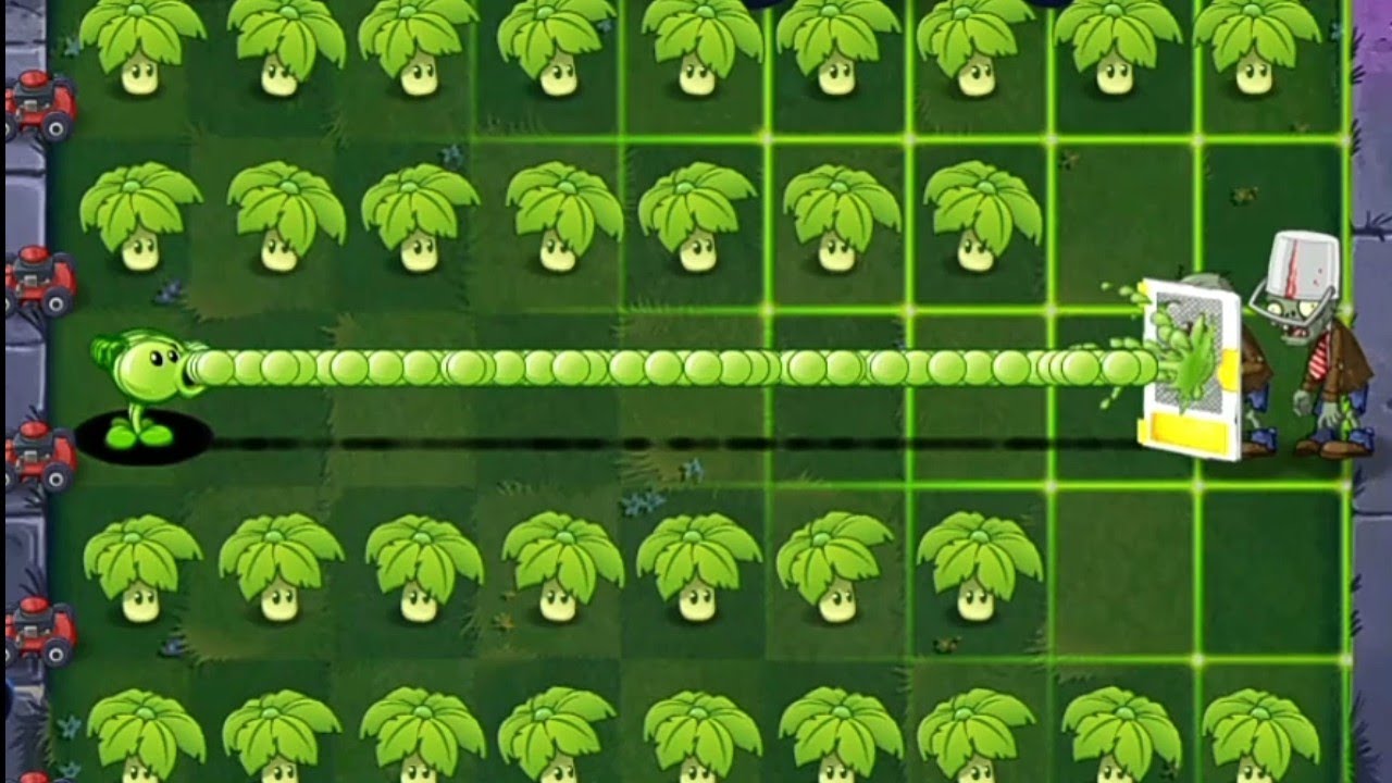 PvZ. screen door zombie and Buckethead zombie level 77 vs 500 plants
