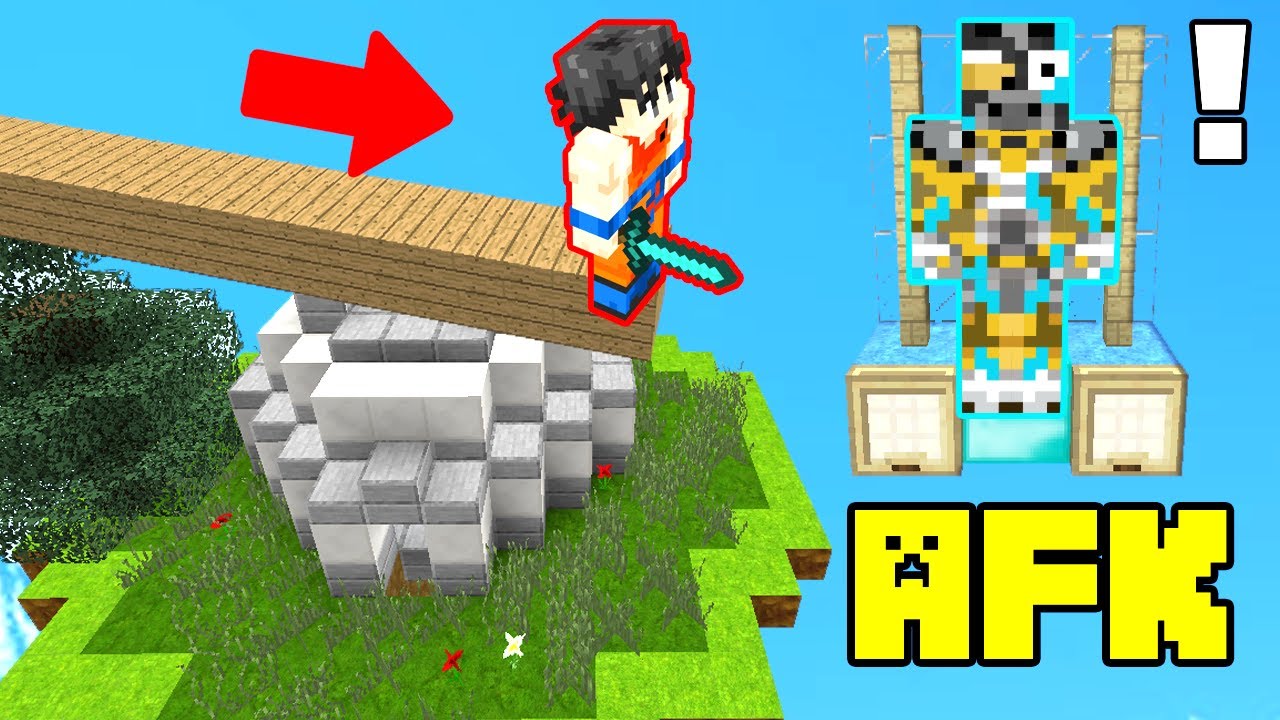 TROLLEANDO AFK FALSO EN MINECRAFT 😱 TRAMPA OCULTA PARA SERVIDORES 😂