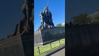 Raising the flag of IWO JIMA:Marine corps war memorial #Marine Corps War Memorial #Joe Rosenthal