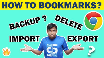 How to Import and Export Bookmarks in Google Chrome??? SAVE, BACKUP, RESTORE