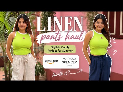 Comfortable linen pants kinlam 🌸🤍
