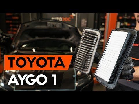 How to change air filter on TOYOTA AYGO 1 (AB10) [TUTORIAL AUTODOC]