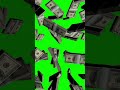 Flying Cash Money Green Screen Background | 100 Dollar Bills Animation #money #shorts #short #reels