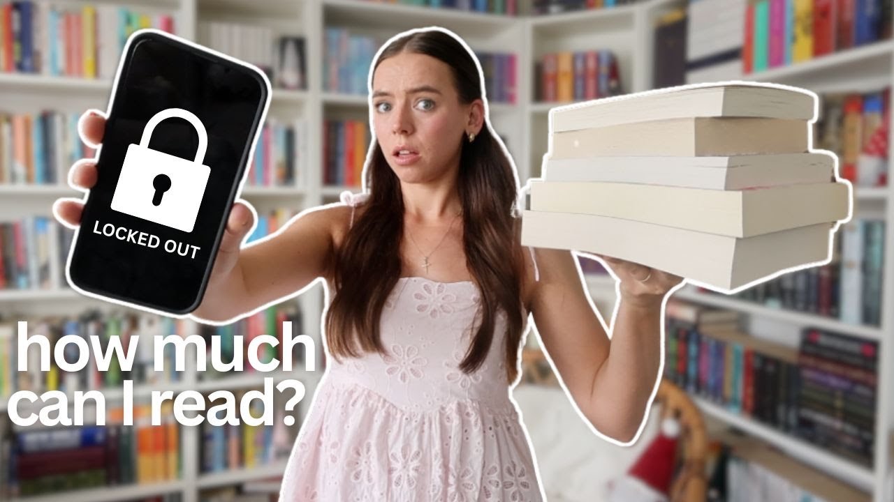 Я заблокировал свой телефон на неделю... чтобы проверить, сколько я смогу прочитать 📱🔒 *читаю вид...