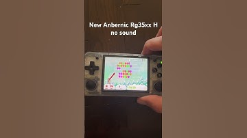 Anbernic RG 35xx H no sound demonstration video