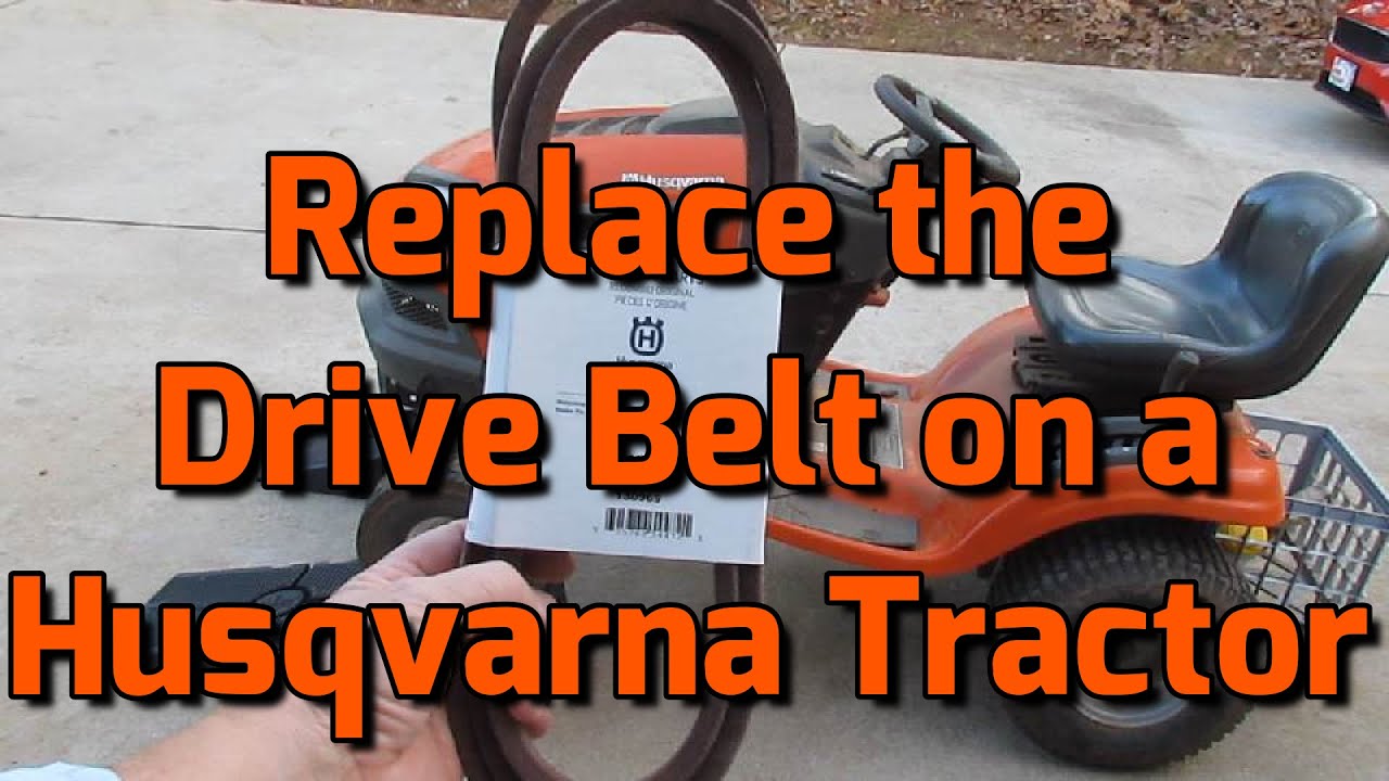 Replace Drive Belt Husqvarna Yard Tractor Youtube