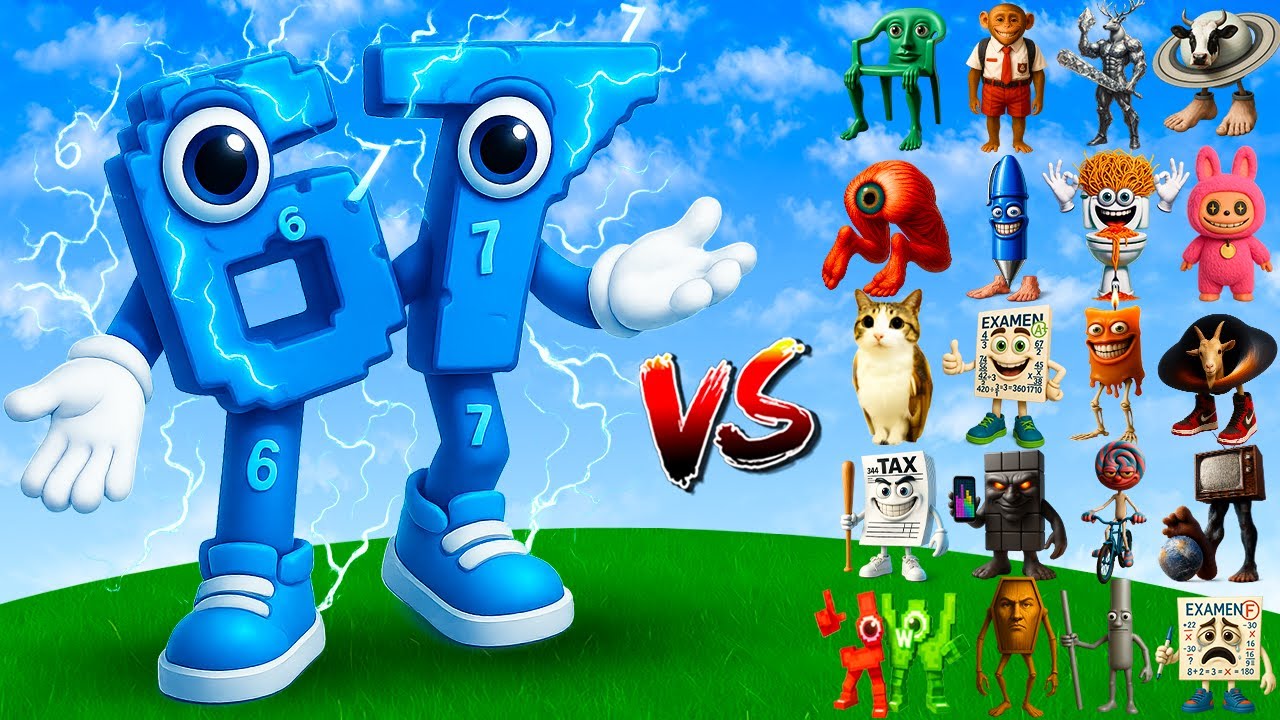 SIX SEVEN против всех боссов-мемов Brainrot | Minecraft Mob Battle