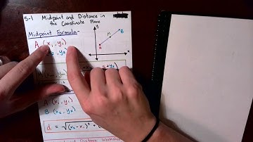 5-1 Midpoint and Distance in the Coordinate Plane