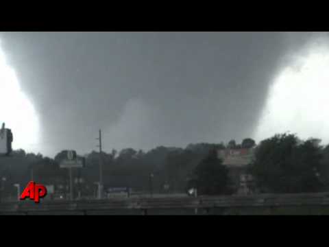Raw Video: Massive Tornado in Tuscaloosa, Ala.