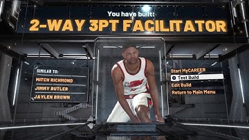 BEST 2 WAY 3PT FACILITATOR IN NBA 2K20! RARE BUILD!