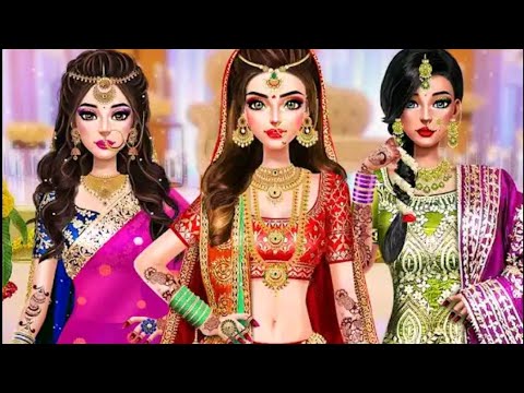 Indian Wedding Dress up games||Wedding salon - YouTube