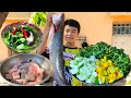 Chef Ny cooking fish soup with natural vegetable and eat recipe- Cooking with chef Ny.