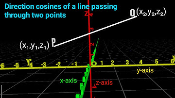 Direction cosines  of a line passing through two points|three Dimension Geometry |important example