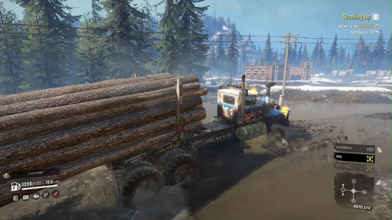 SnowRunner - Logging - Stocking Up - Yukon ☝️😉👌💯