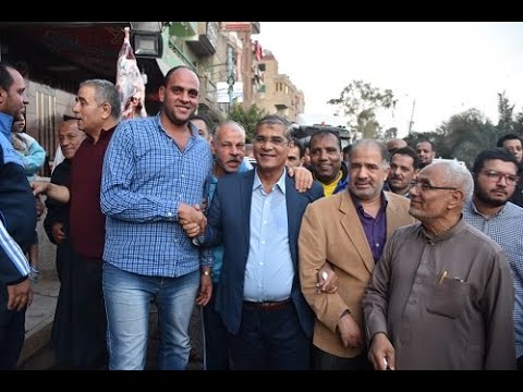 أهالى منية محلة دمنة يستقبلون اللواء جمال الزهيرى ومن معه بكل الحفاوة