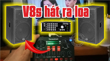 Cục đẩy cho vang cơ để hát livestream | V8s cắm qua âmly hát karaoke