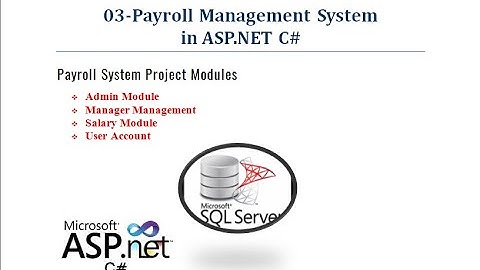 03 Payroll ASP.NET C# SQL Server Bootstrap in Hindi | CRUD Operations in GridView | coderbaba
