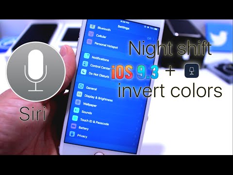 Enable Night Shift & invert color together iOS 9.3