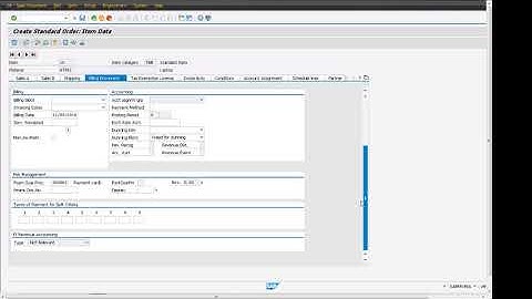 SAP S4 HANA Sales Order Item Billing Tab