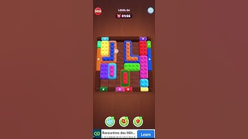 solution niveaux au level 64 jeu fit bock 3D color blast jam - jeu de puzzle blocs de couleurs