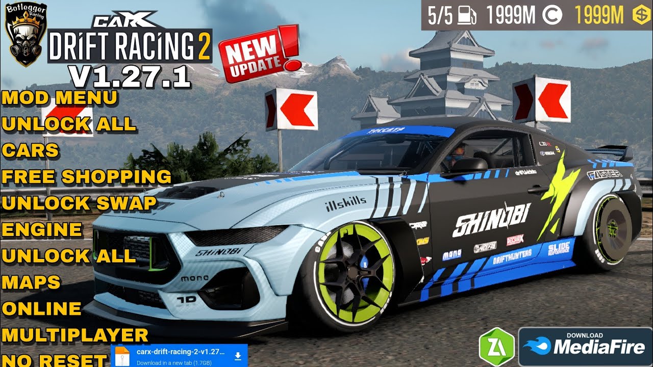 Car X Drift Racing 2 Mod Menu No Reset Free Shopping Unlock All Cars &  items Gameplay 