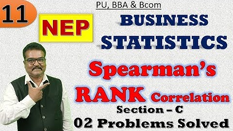 11-CORRELATION ANALYSIS SESSION 11 - IN KANNADA-RANK CORRELATION
